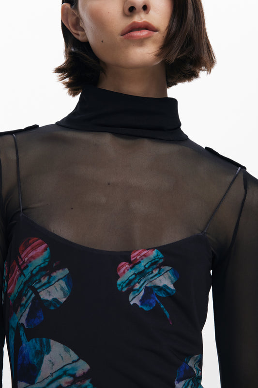 DESIGUAL NŐI HOSSZÚ FEKETE RUHA