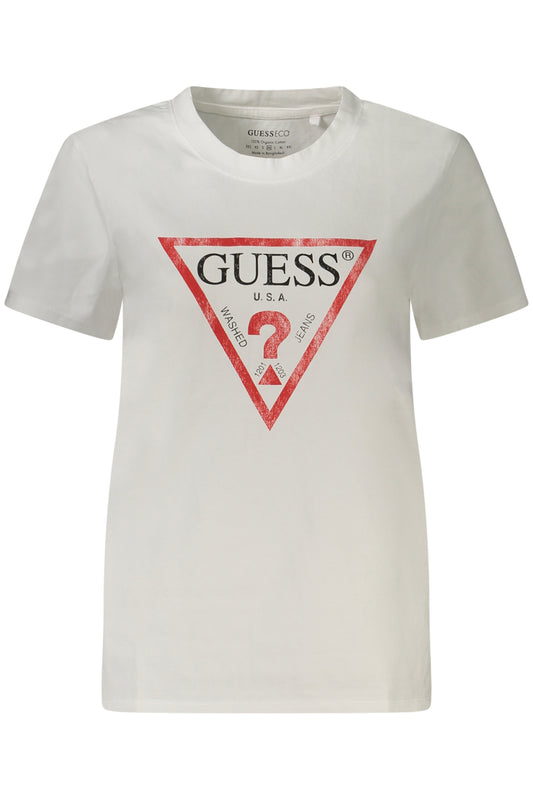GUESS JEANS RÖVID UJJÚ NŐI FEHÉR PÓLÓ
