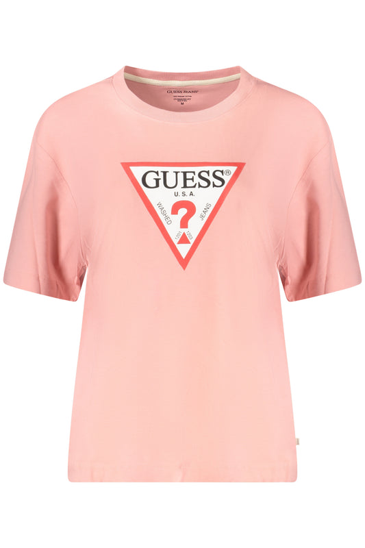 GUESS JEANS NŐI RÖVID UJJÚ PÓLÓ RÓZSASZÍN