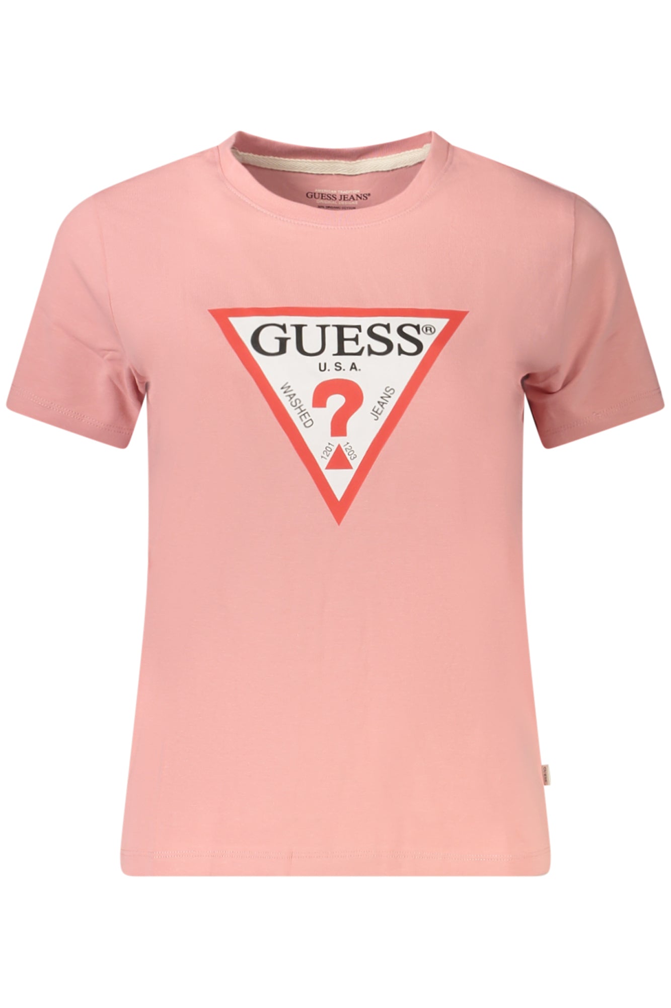 GUESS JEANS NŐI RÖVID UJJÚ PÓLÓ RÓZSASZÍN